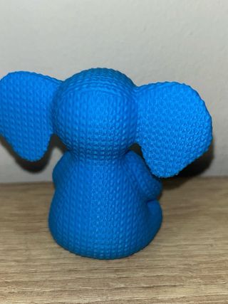Figura Elefante Azul 3D