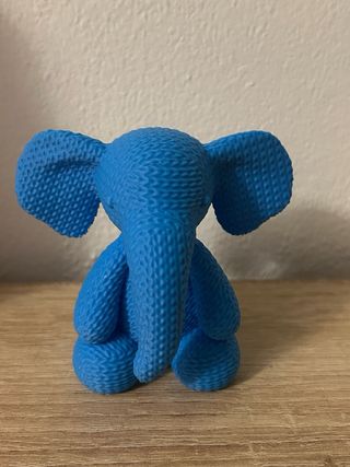 Figura Elefante Azul 3D
