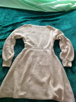 Vestido punto manga larga talla S