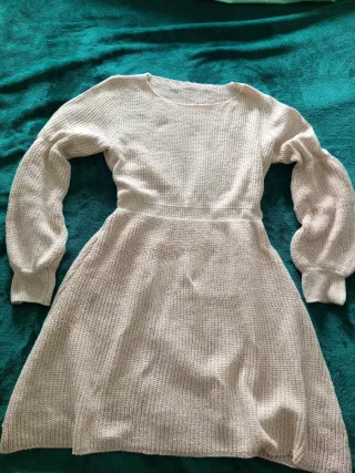 Vestido punto manga larga talla S