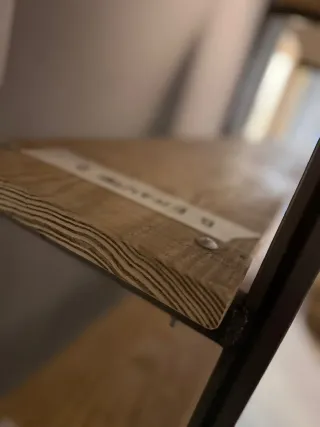 Estantería Industrial Madera y Metal