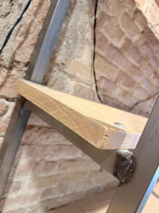 Estantería Industrial Madera y Metal