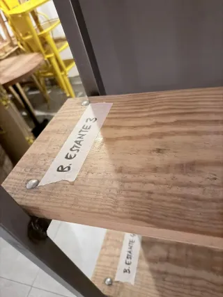 Estantería Industrial Madera y Metal