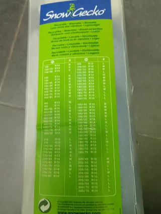 Fundas textiles para nieve Snow Gecko Talla M