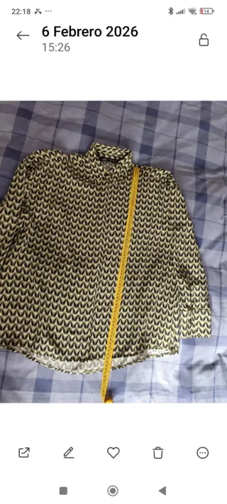 Zara camisa oversize estampado geométrico