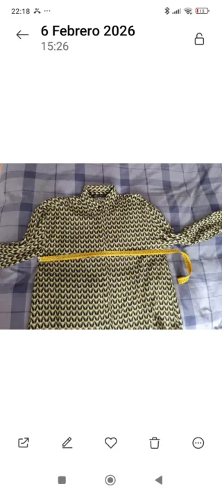 Zara camisa oversize estampado geométrico