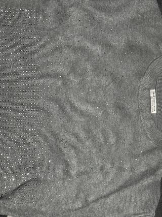 Conjunto punto canalé gris