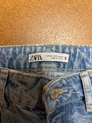 Vaqueros Zara Wide Leg Talla 34