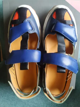 Sandalias 4CCCCEES Azul/Naranja Talla 40