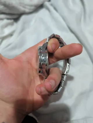 Reloj Lige plateado y azul