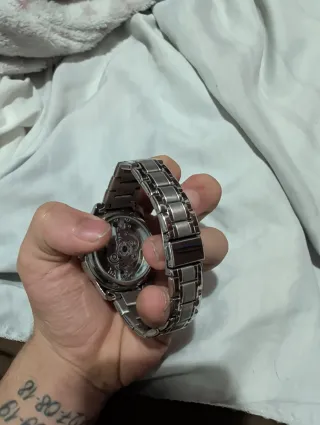 Reloj Lige plateado y azul