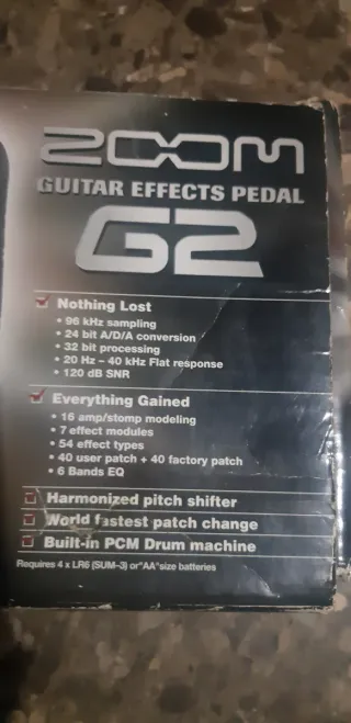 Multiefetos efectos guitarra Zoom G2