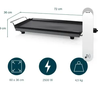 Princess Plancha Eléctrica XXL Negro