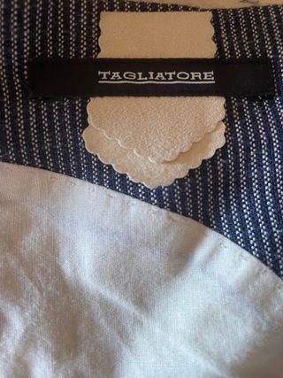 Giacca uomo blu righe taglia 50