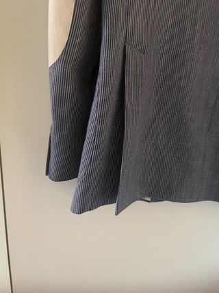 Giacca uomo blu righe taglia 50