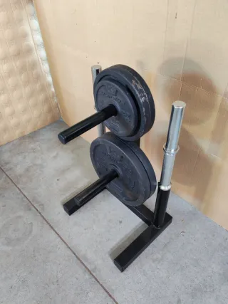 Supporto rack per dischi di pesi e manubri