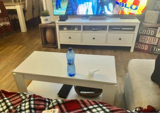 Mesa de centro blanca 1,20m