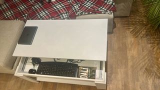 Mesa de centro blanca 1,20m