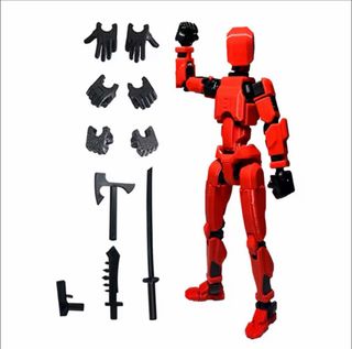 Figura T13 Articulada 3D Roja