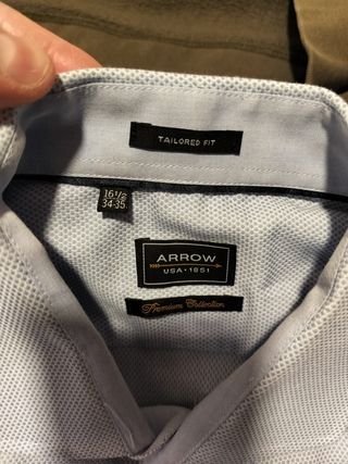 Camisa Arrow Azul Talla XL (16 1/2 - 34/35)