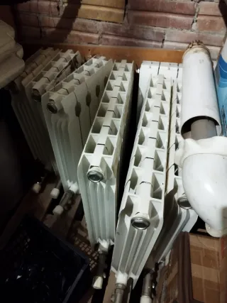 Caldera y radiadores Ferroli.