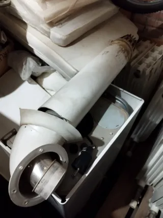 Caldera y radiadores Ferroli.