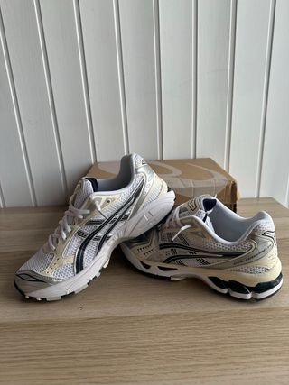 Zapatillas Asics Gel Kayano14 Blanco Plateado Tall