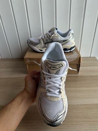 Zapatillas Asics Gel Kayano14 Blanco Plateado Tall