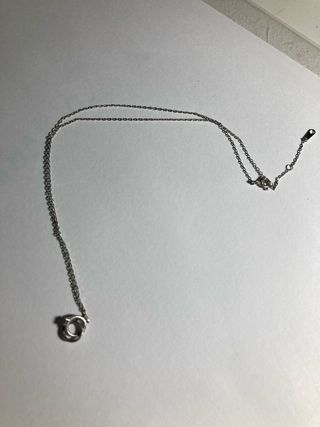 Collar Plata Anillos Entrelazados