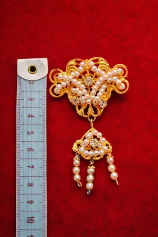 Conjunto Joyería Metal Dorado