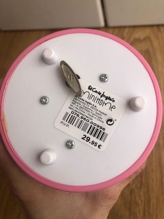 Bola de cristal unicornio con purpurina