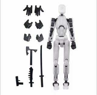 Figura T13 Articulada 3D Blanca