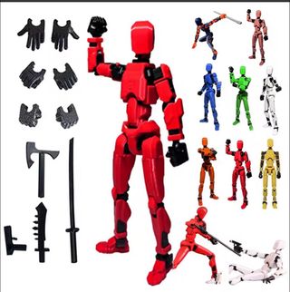 Figura T13 Articulada 3D Blanca