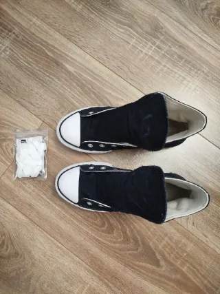 Converse negras altas