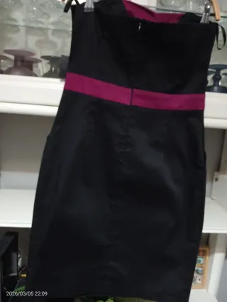 Vestido con etiqueta palabra de honor TS