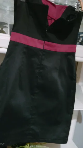 Vestido con etiqueta palabra de honor TS