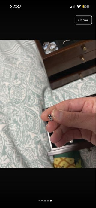 Lote Abalorios Pandora Plata y Marrón