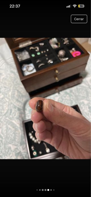 Lote Abalorios Pandora Plata y Marrón