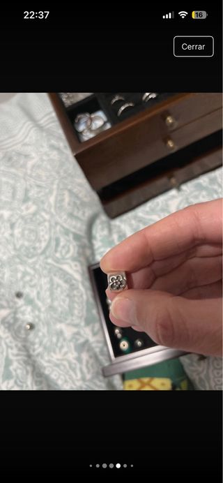 Lote Abalorios Pandora Plata y Marrón