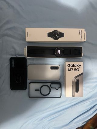 Samsung A17 5G y Watch 4 Classic