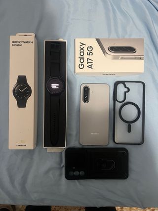 Samsung A17 5G y Watch 4 Classic