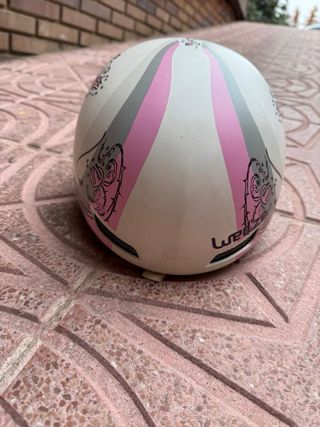 Casco de esquí Wed'ze blanco con flores talla s