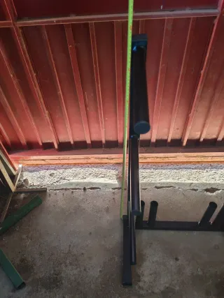 Supporto doppio per dischi di pesi e manubri