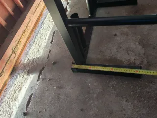 Supporto doppio per dischi di pesi e manubri