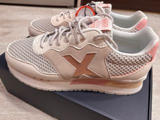 Bambas Munich mujer beige y rosa T.41