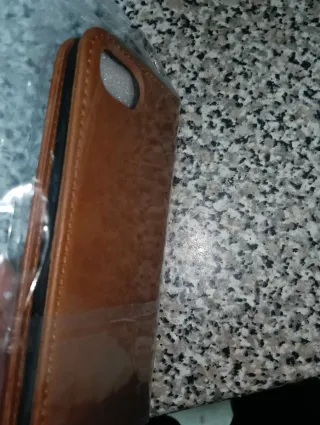El iPhone 7 / 8 piel sintética Marrón