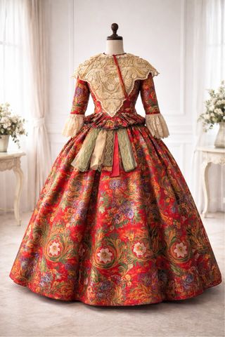 Traje de Fallera Multicolor