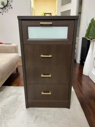 Conjunto de dos mesillas de noche y armario