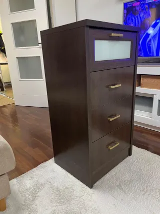 Conjunto de dos mesillas de noche y armario