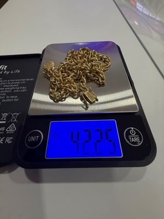Cadena Barbada Oro 18k 42gr 31cm